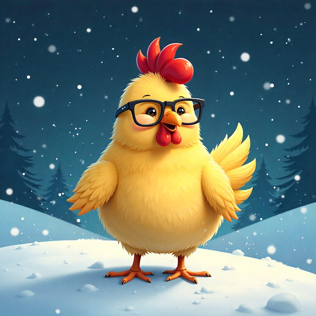 A historical image showcasing a chicken in Italian art